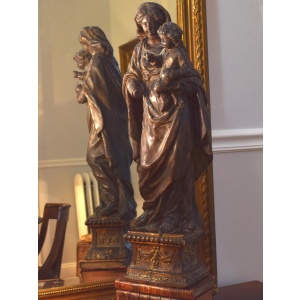 Beautiful 18th Century French Madona And Child