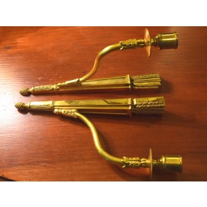 Elegant Pair Of Ormolu Louis XVI Style Sconces~Sold~
