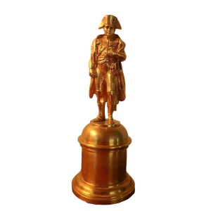 Delicate Gilt Bronze Statue of Napoleon After Seurre