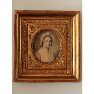 Lovely XIX Century Drawing Of A Young Lady Att to Boilly