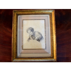 Charming 19th Century Pencil Drawing Attributed To Guerin~Sold~