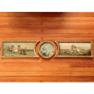 19th Century French School Spring Themed Sopraporte~Sold~