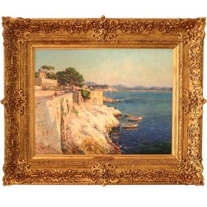 Adolphe Louis Gaussen - The Corniche in Marseille