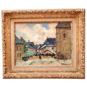 Fernand Maillaud-The Market Place